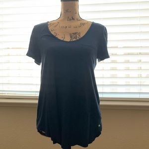 Hollister navy blue blouse